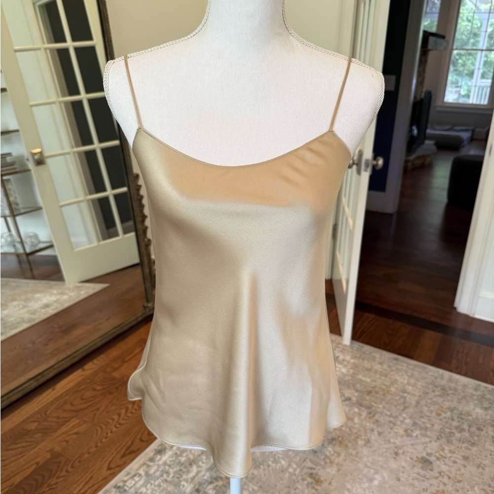 Vince Gold Fitted Sleeveless Camisole